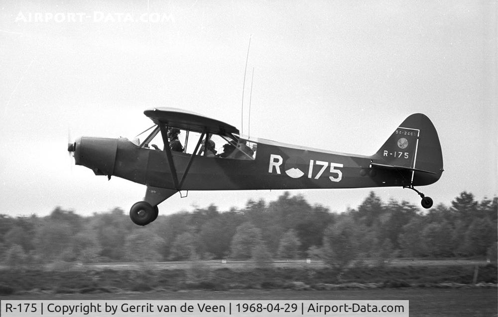 R-175, 1954 Piper L-21B Super Cub (PA-18-135) C/N 18-3865, Pipers with 298 badge are extremely rare, this 54-2465 making touch and go's at Ermelo LAS