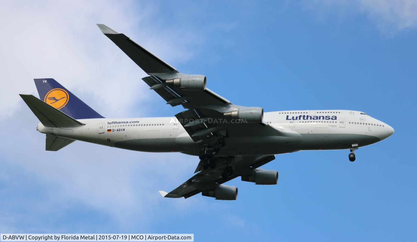 D-ABVW, 1999 Boeing 747-430 C/N 29493, Lufthansa