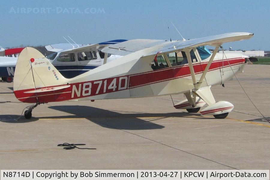 N8714D, 1958 Piper PA-22-160 Tri Pacer C/N 22-5895, On the ramp at Port Clinton