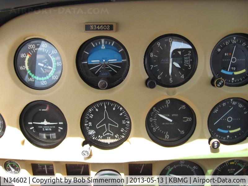N34602, 1973 Cessna 177B Cardinal C/N 17701894, Climbing out of Bloomington, still making a good climb rate at 13,500 ft - straight carbureted, non-turbo O-360.