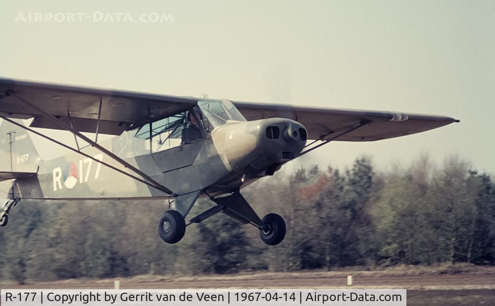 R-177, 1954 Piper L-21B Super Cub C/N 18-3867, A look into the cockpit of this landing 54-2467 Ermelo LAS
