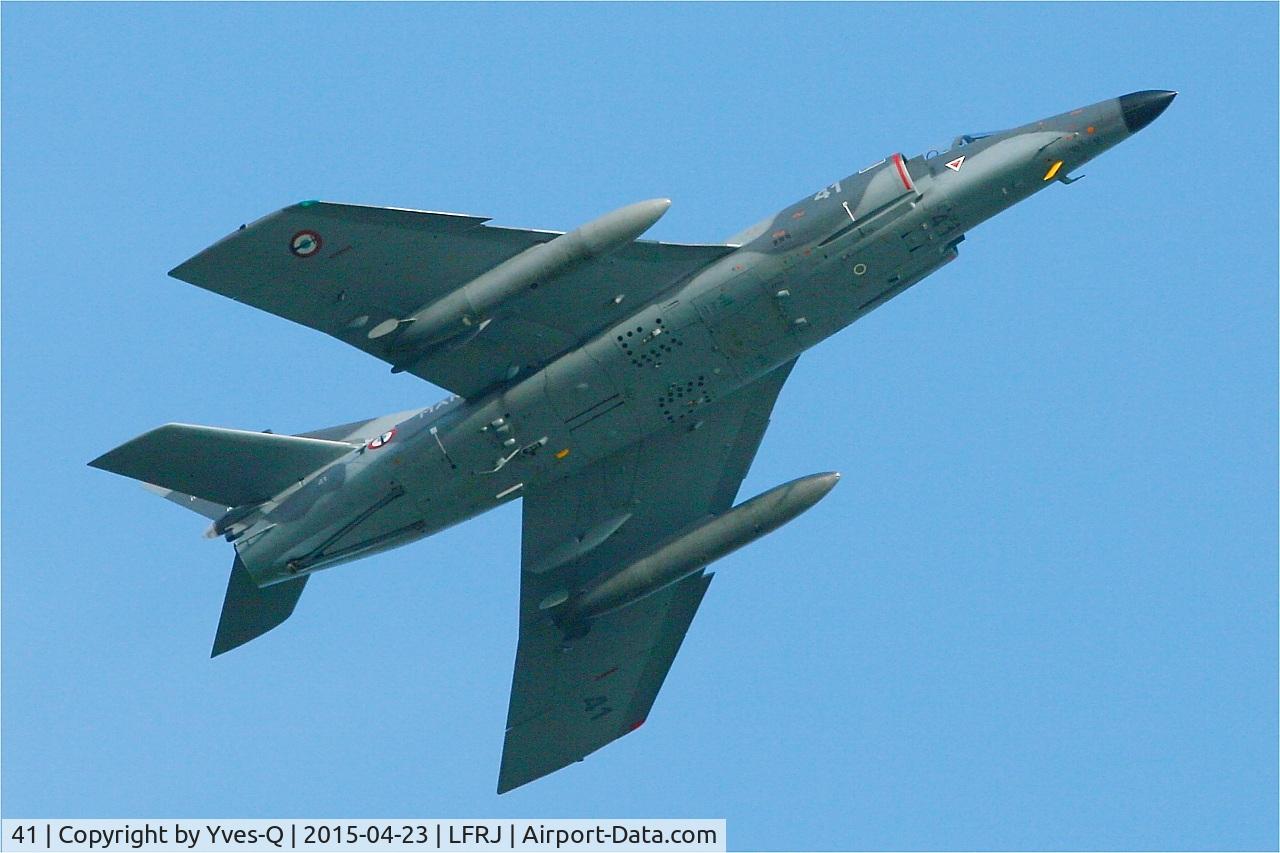 41, Dassault Super Etendard C/N 41, French Naval Aviation Dassault Super Etendard M (SEM), Take off rwy 26, Landivisiau Naval Air Base (LFRJ)