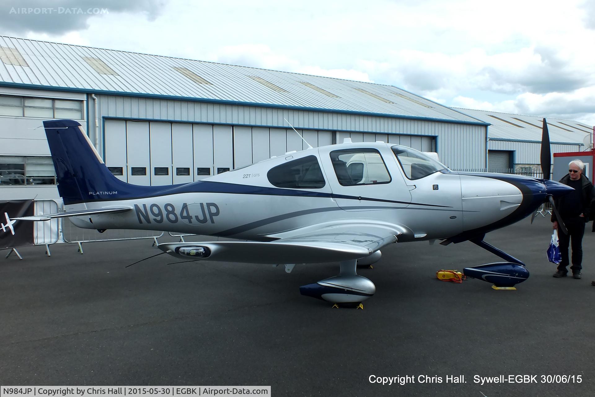 N984JP, 2015 Cirrus SR22T C/N 0984, at Aeroexpo 2015