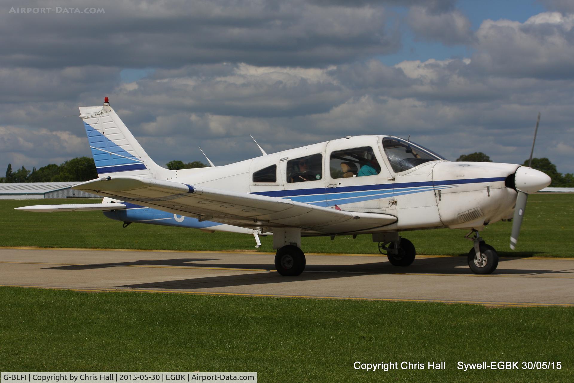 G-BLFI, 1984 Piper PA-28-181 Cherokee Archer II C/N 28-8490034, at Aeroexpo 2015