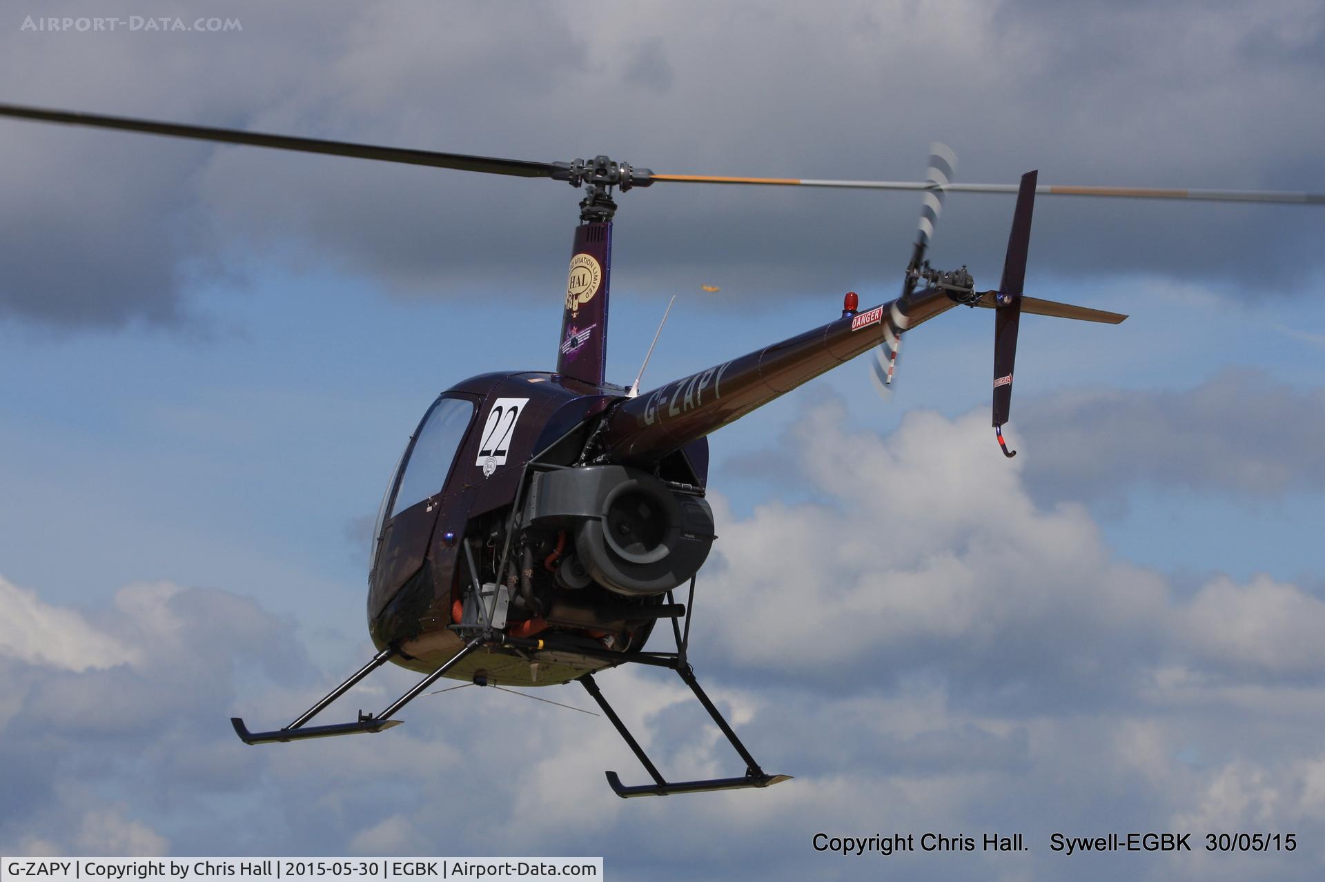 G-ZAPY, 1988 Robinson R22 Beta C/N 0788, at Aeroexpo 2015
