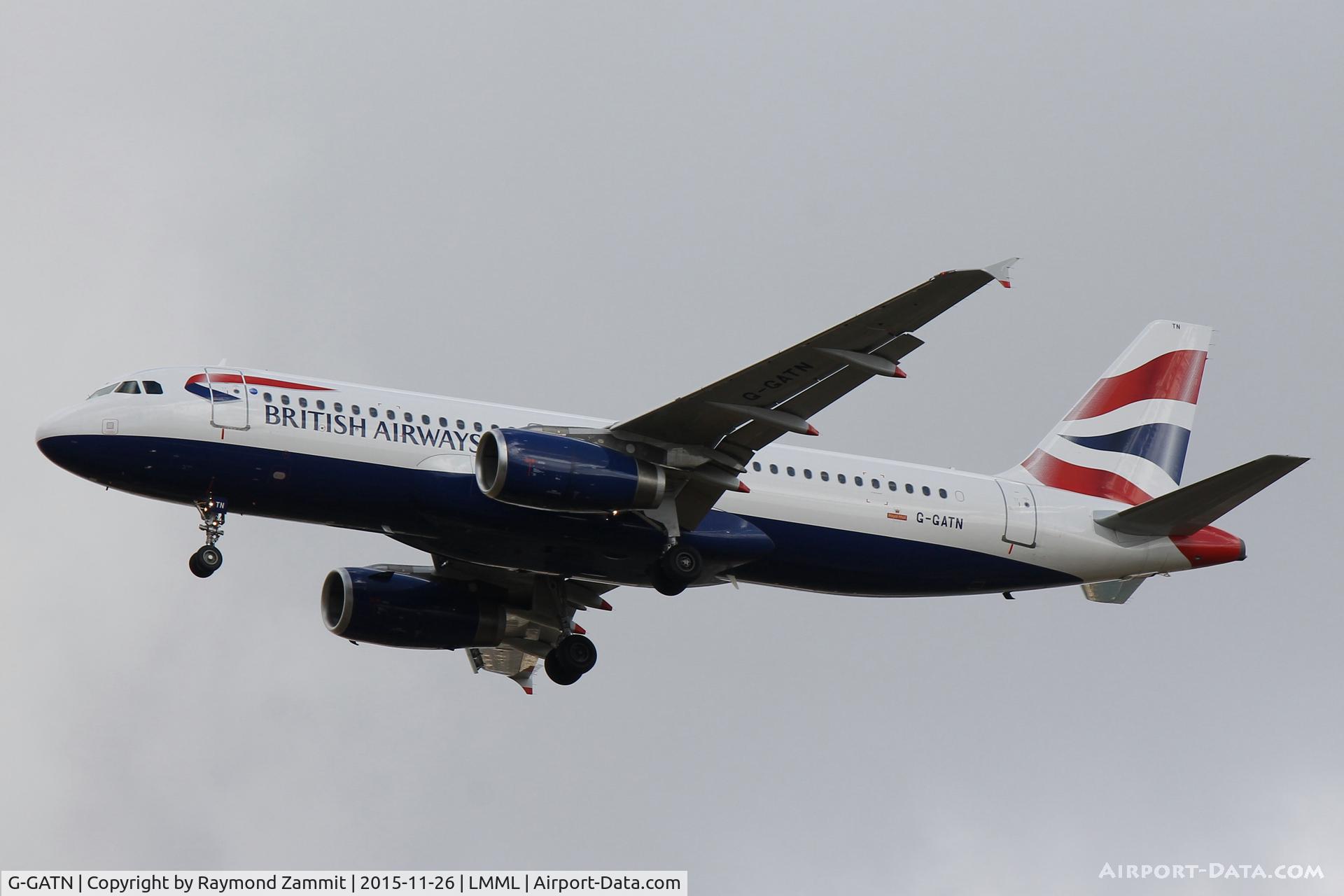 G-GATN, 2001 Airbus A320-232 C/N 1613, A320 G-GATN British Airways