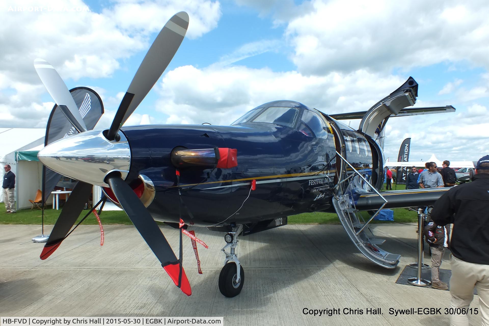 HB-FVD, 2008 Pilatus PC-12/47E C/N 1072, at Aeroexpo 2015