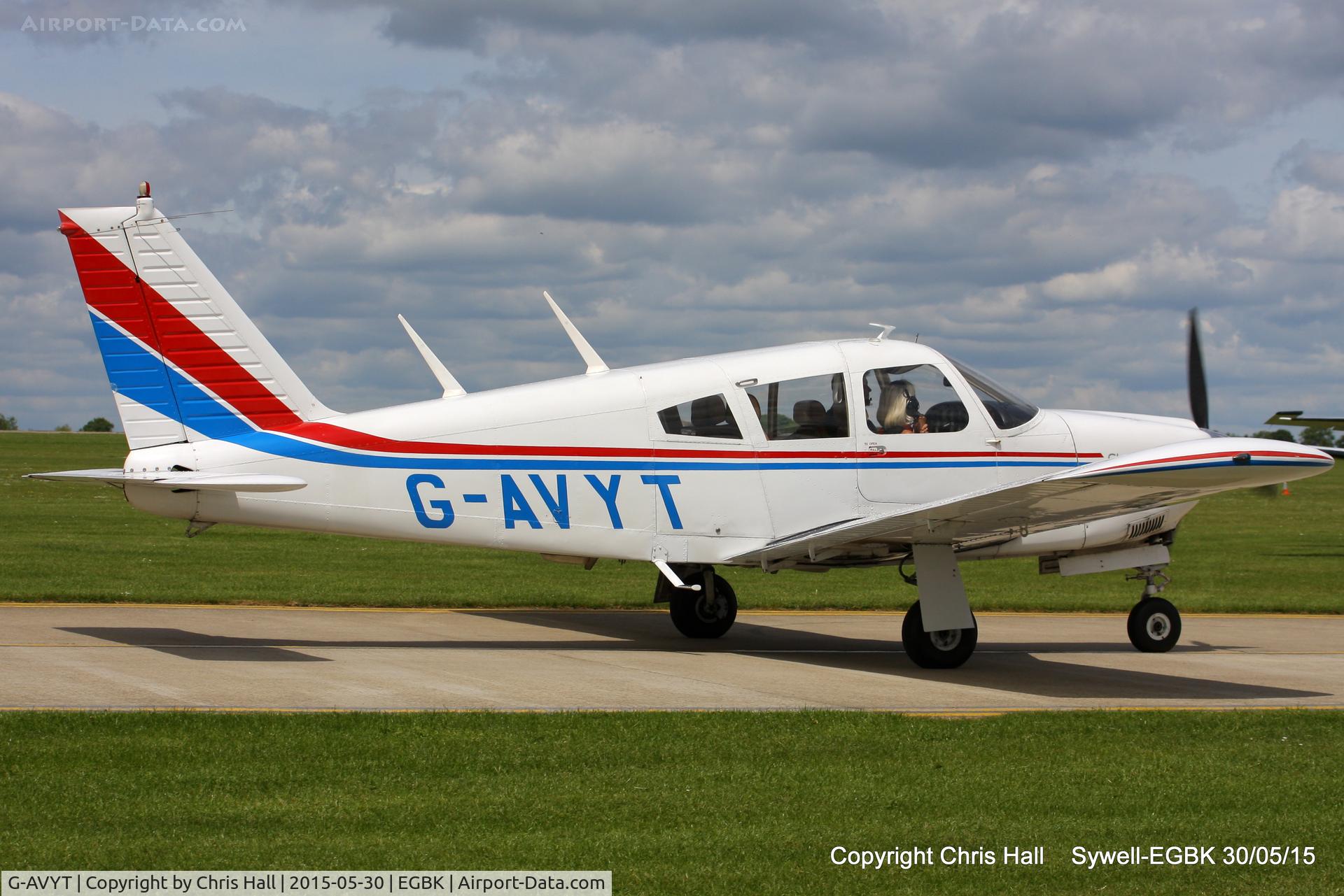 G-AVYT, 1968 Piper PA-28R-180 Cherokee Arrow C/N 28R-30472, at Aeroexpo 2015