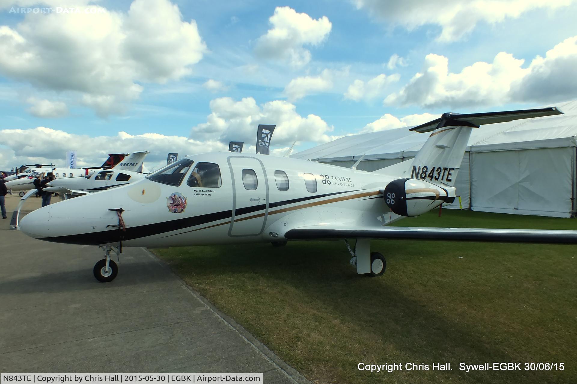 N843TE, 2007 Eclipse Aviation Corp EA500 C/N 000072, at Aeroexpo 2015