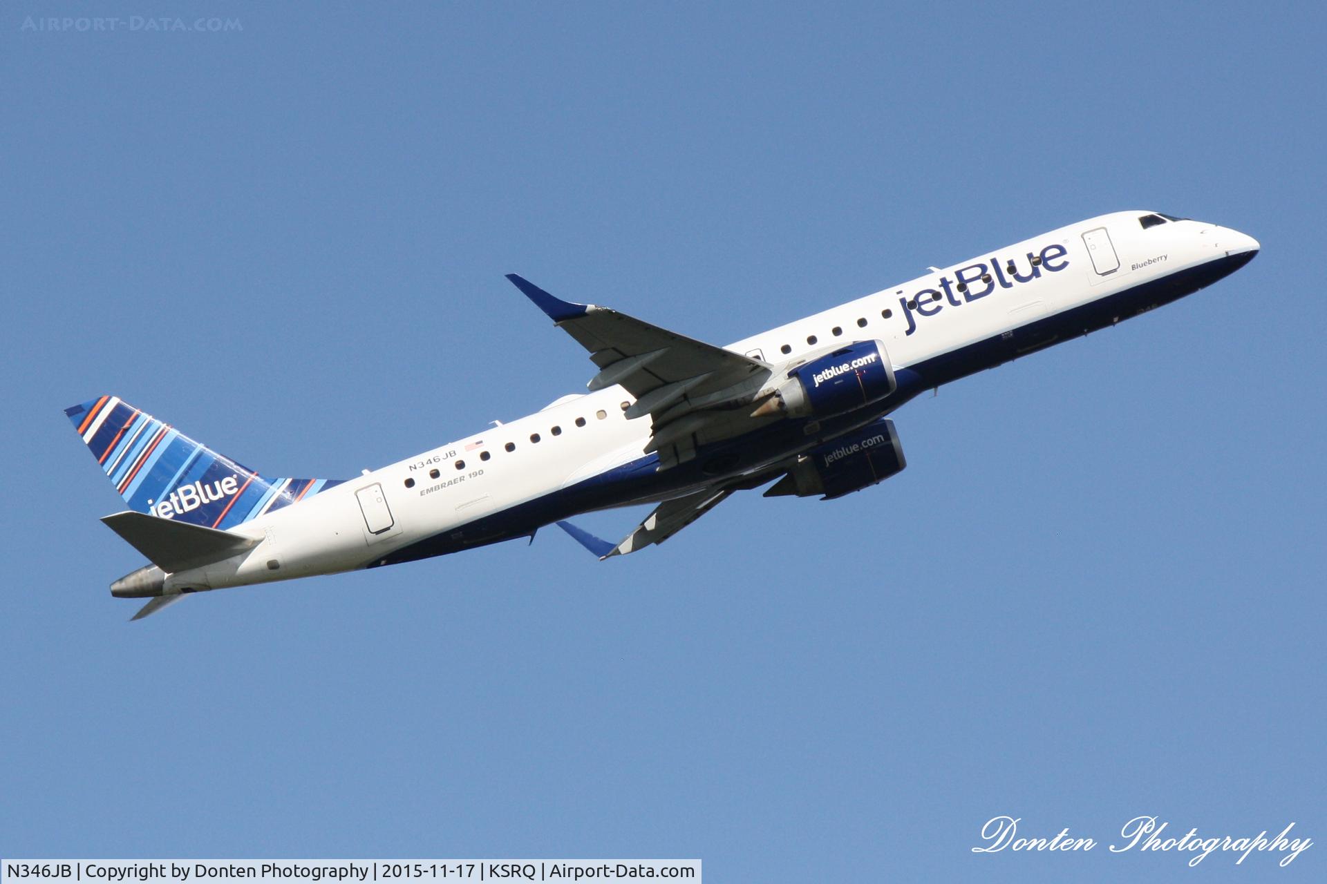 N346JB, 2012 Embraer ERJ-190-100 IGW 190AR C/N 19000504, JetBlue Flight 164 (N346JB) 