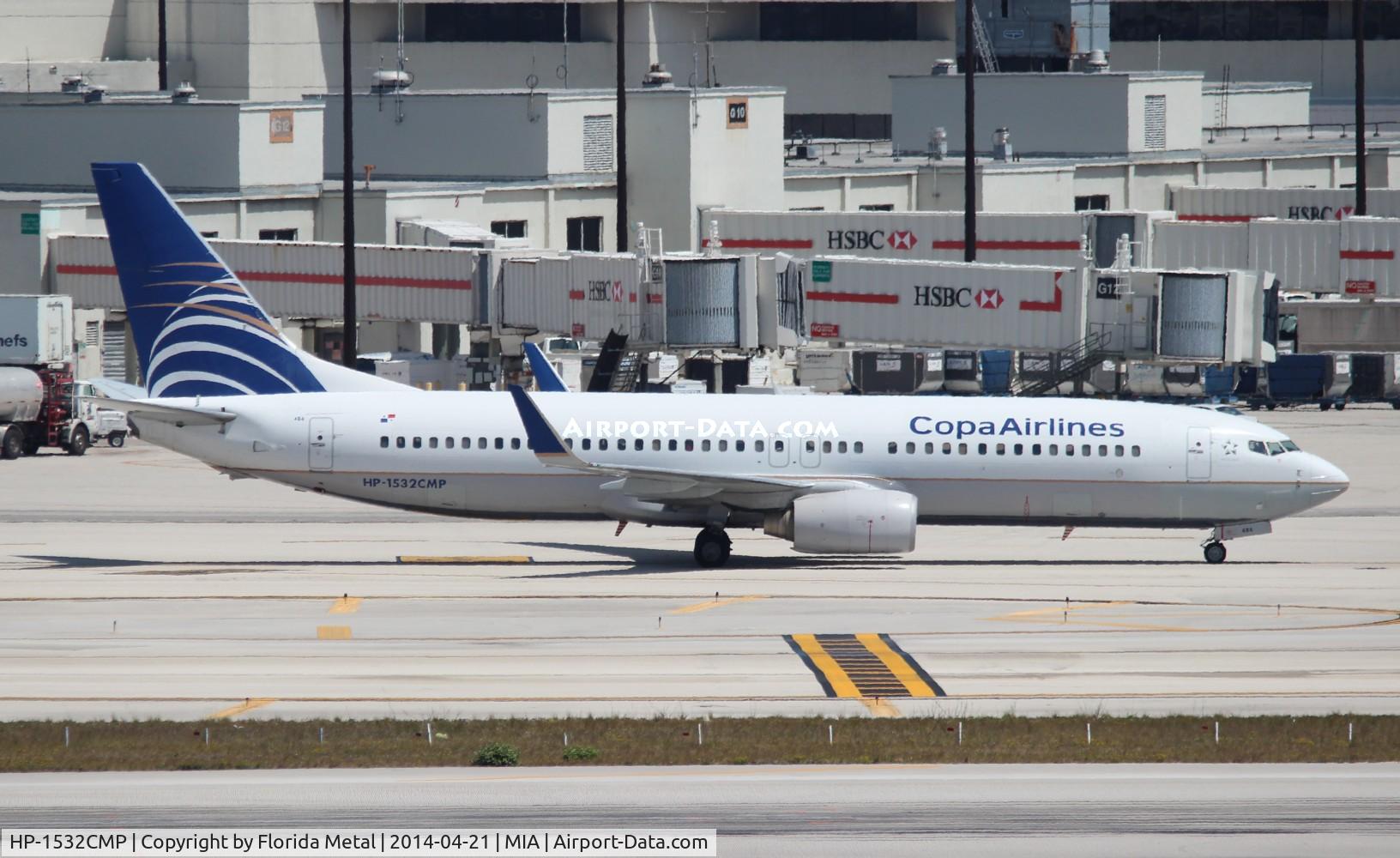 HP-1532CMP, 2007 Boeing 737-8V3 C/N 35068, Copa 737-800