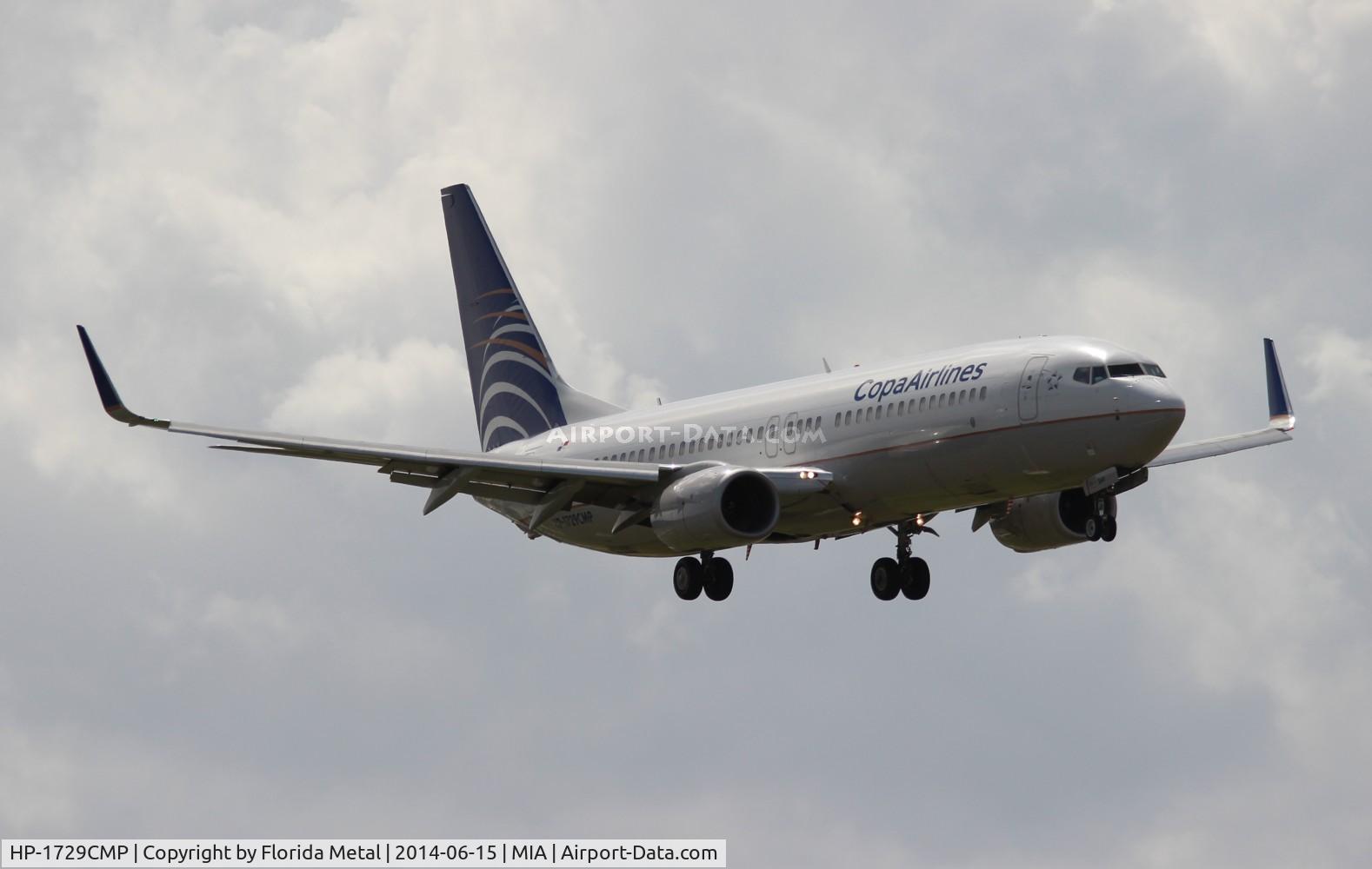 HP-1729CMP, 2012 Boeing 737-8V3 C/N 41088, Copa 737-800