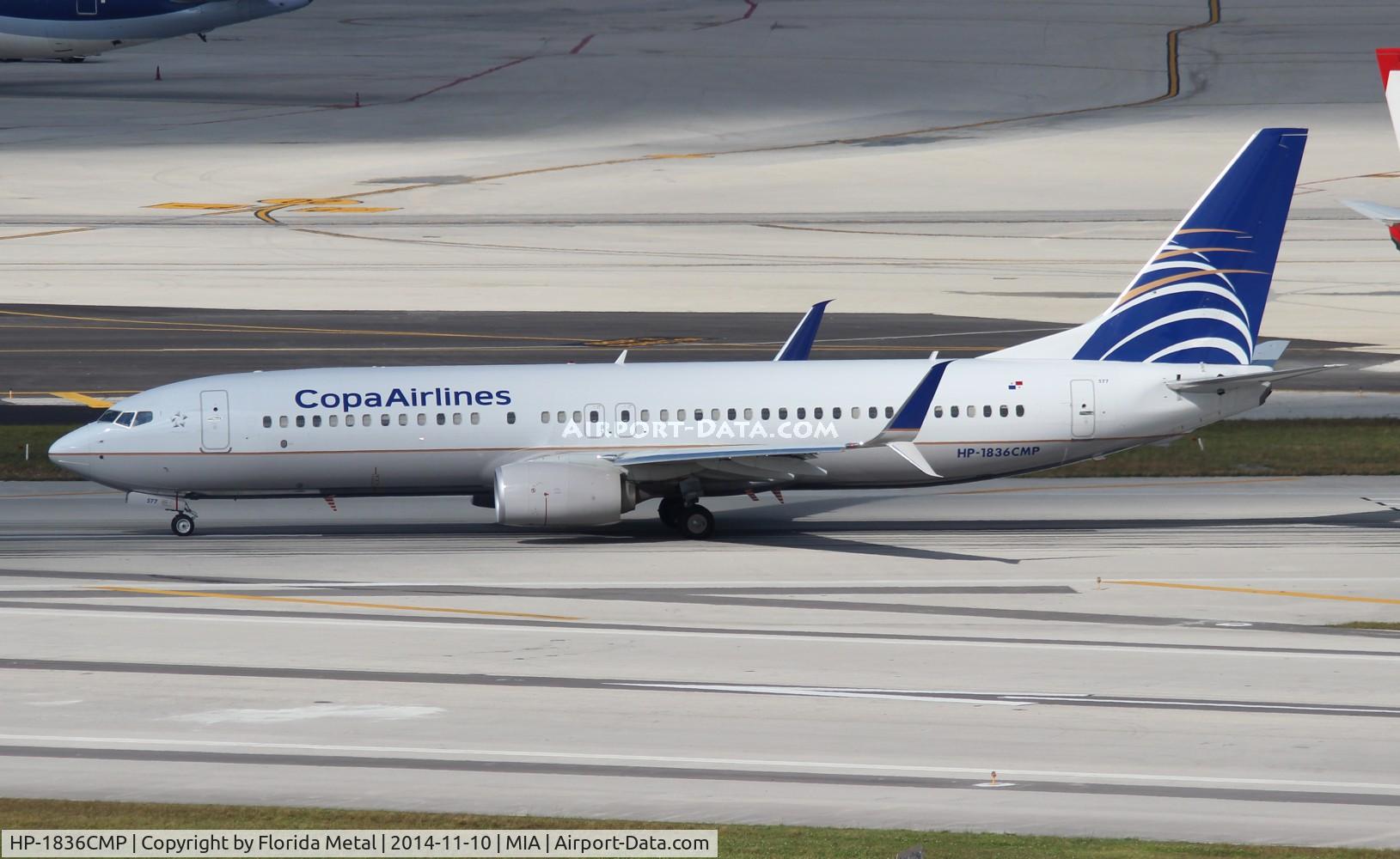 HP-1836CMP, 2014 Boeing 737-8V3 C/N 40782, Copa 737-800
