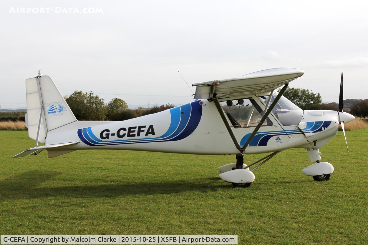 G-CEFA, 2007 Comco Ikarus C42 FB UK C/N PFA 322-14570, Ikarus C42 FB UK, Fishburn Airfield, October 25th 201.