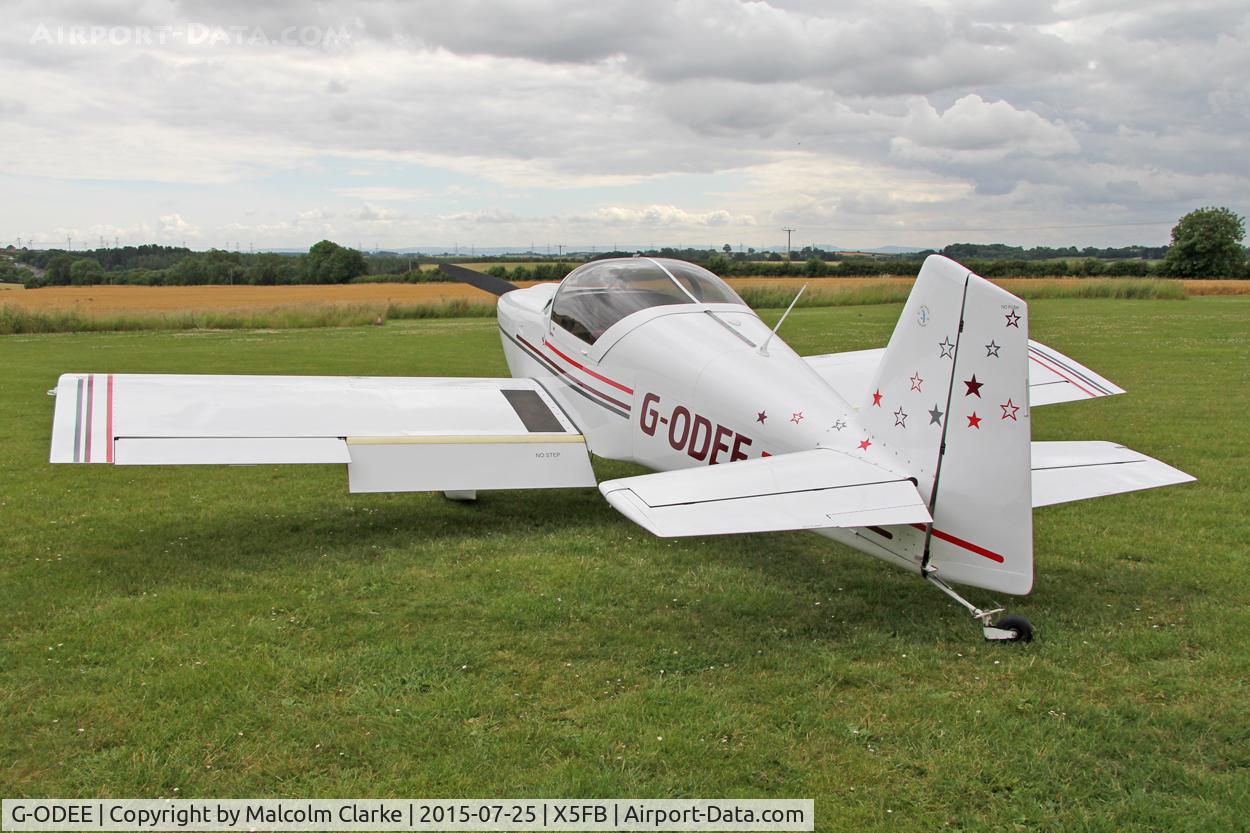 G-ODEE, 2002 Vans RV-6 C/N PFA 181A-13173, Vans RV-6, a recent new resident to Fishburn Airfield, July 25th 2015.