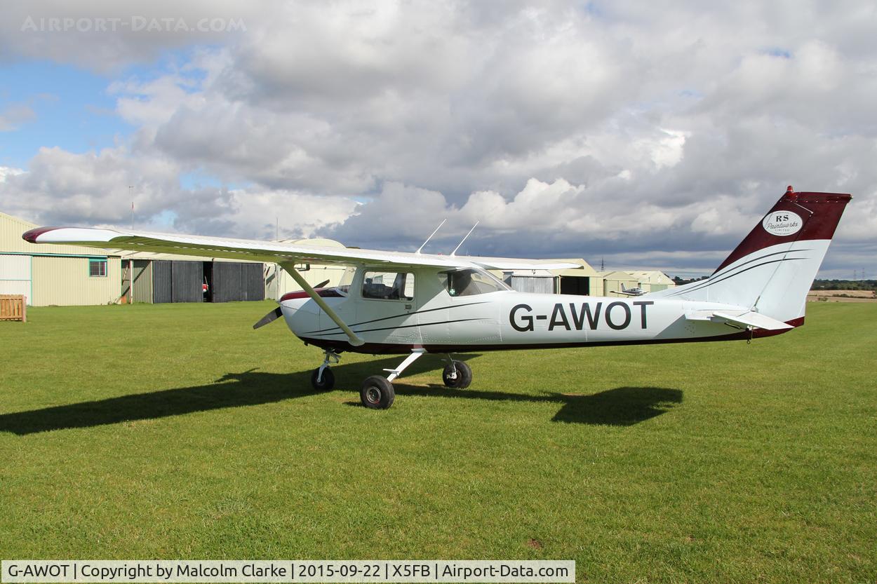 G-AWOT, 1968 Reims Cessna F150H C/N 0389, Reims F150H at Fishburn Airfield, September 27th 2015.