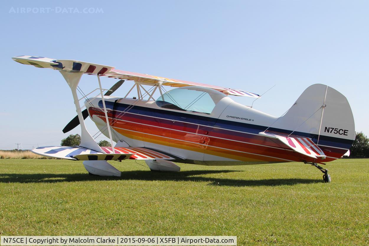N75CE, 1991 Christen Eagle II C/N GA0032, Christen Eagle II, Fishburn Airfield, September 6th 2015.