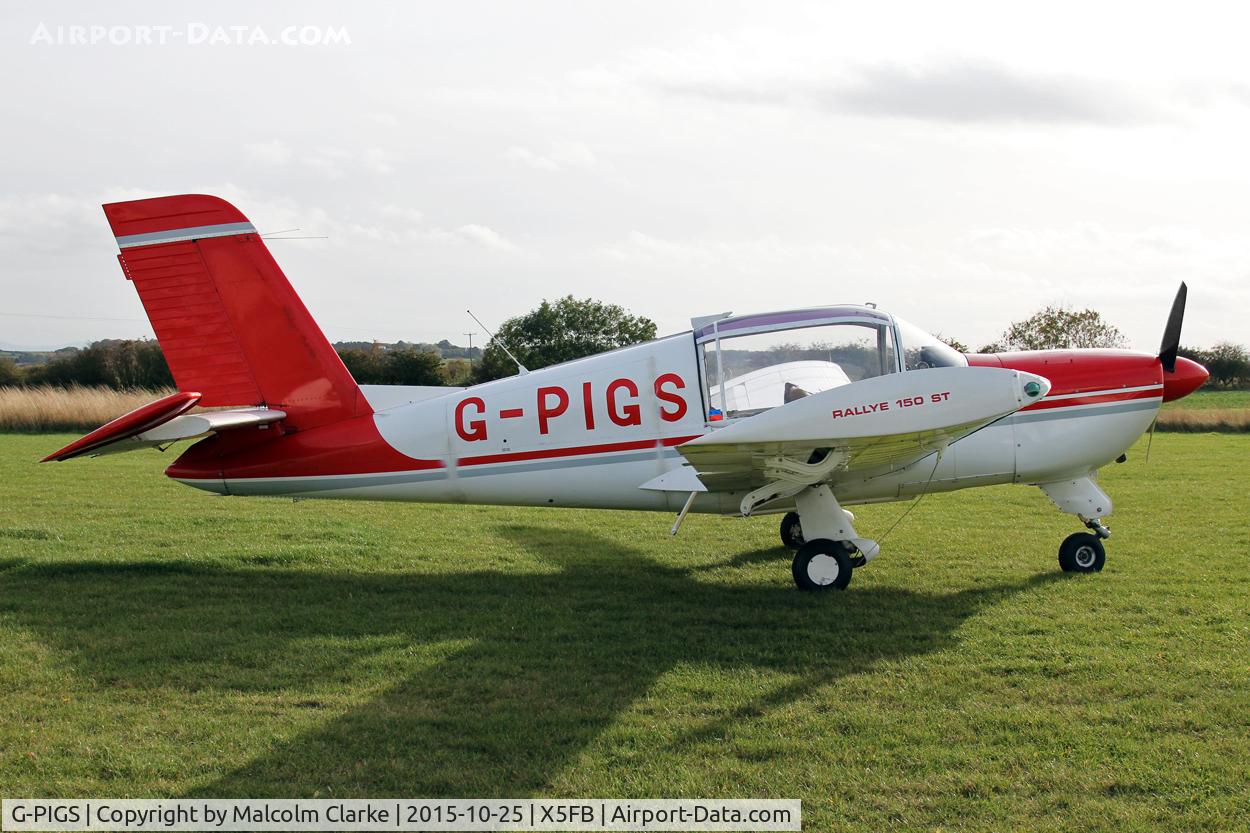 G-PIGS, 1976 Socata Rallye 150ST C/N 2696, Socata Rallye 150ST, Fishburn Airfield, October 5th 2015.