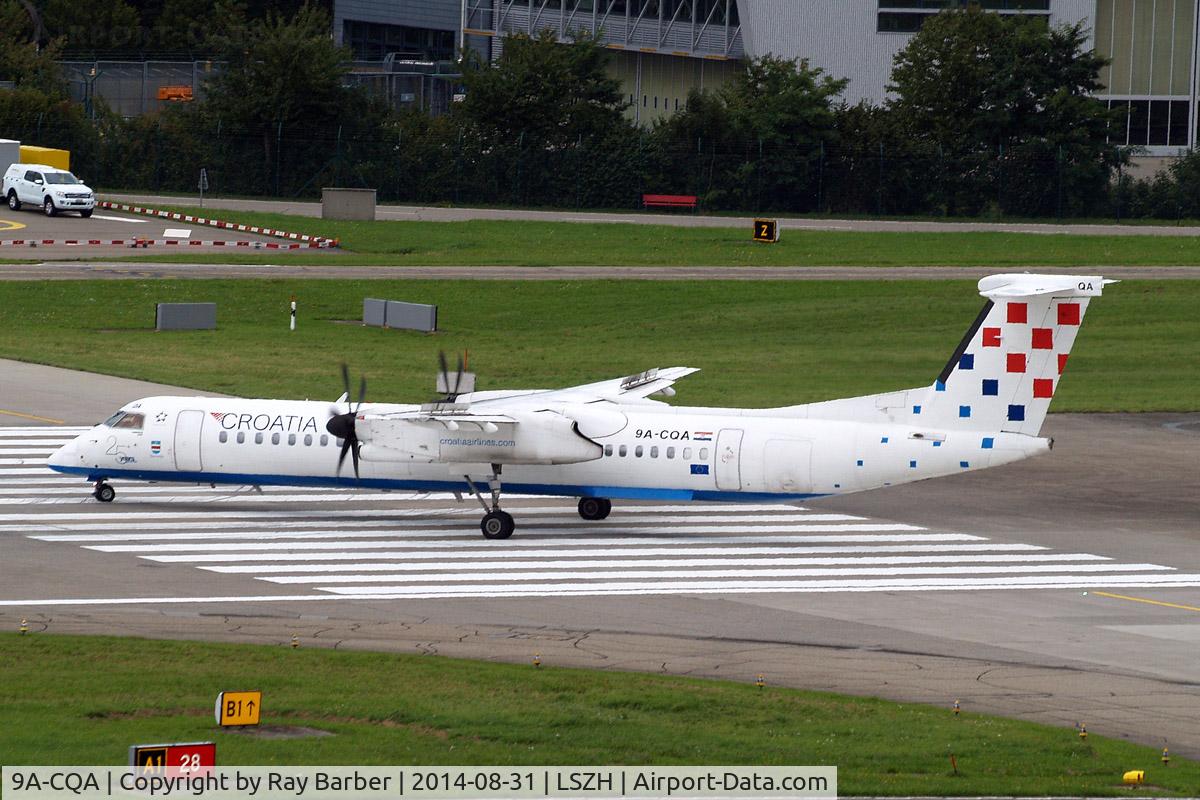 9A-CQA, 2008 De Havilland Canada DHC-8-402Q Dash 8 C/N 4205, De Havilland Canada DHC-8Q-402 [4205] (Croatia Airlines) Zurich~HB 31/08/2014