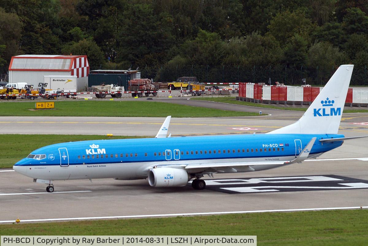 PH-BCD, 2013 Boeing 737-8K2 C/N 42149, Boeing 737-8K2 [42149] (KLM Royal Dutch Airlines) Zurich~HB 31/08/2014