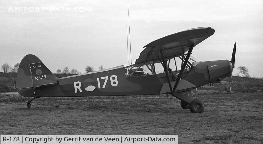 R-178, 1955 Piper L-21B Super Cub (PA-18-135) C/N 18-3868, The 54-2568 at Ermelo LAS 1973