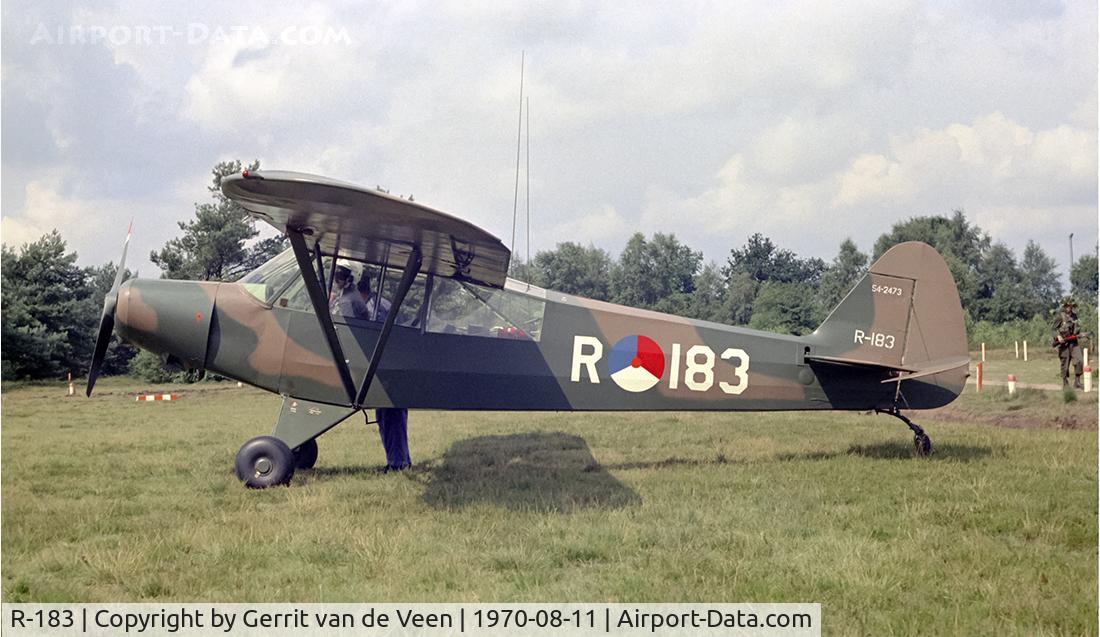 R-183, 1954 Piper L-21B Super Cub (PA-18-135) C/N 18-3873, 54-2473 at Ermelo LAS
