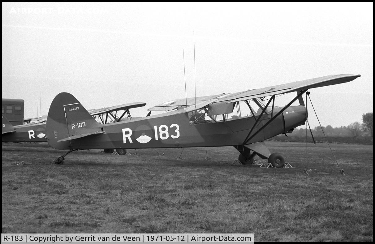 R-183, 1954 Piper L-21B Super Cub (PA-18-135) C/N 18-3873, at Ermelo LAS