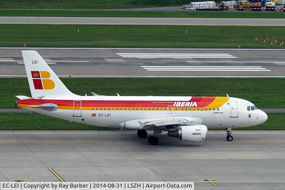 EC-LEI, 2008 Airbus A319-111 C/N 3744, Airbus A319-111 [3744] (Iberia) Zurich~HB 31/08/2014