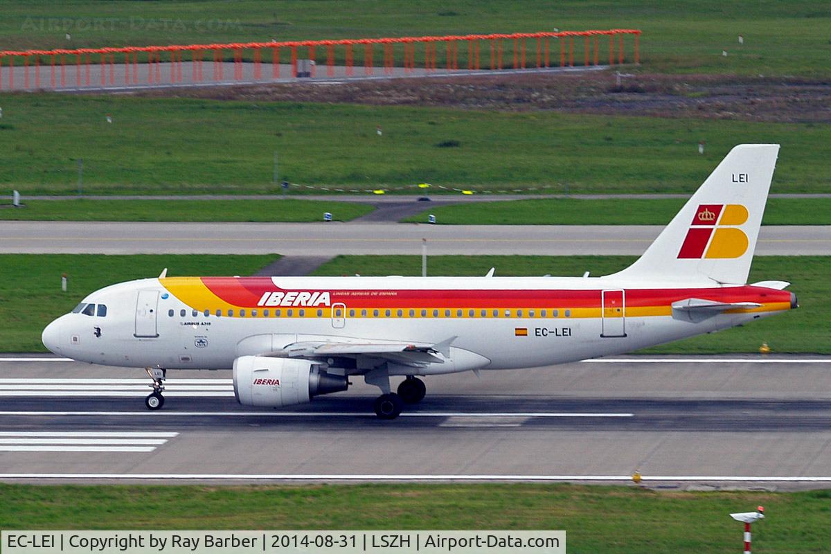 EC-LEI, 2008 Airbus A319-111 C/N 3744, Airbus A319-111 [3744] (Iberia) Zurich~HB 31/08/2014