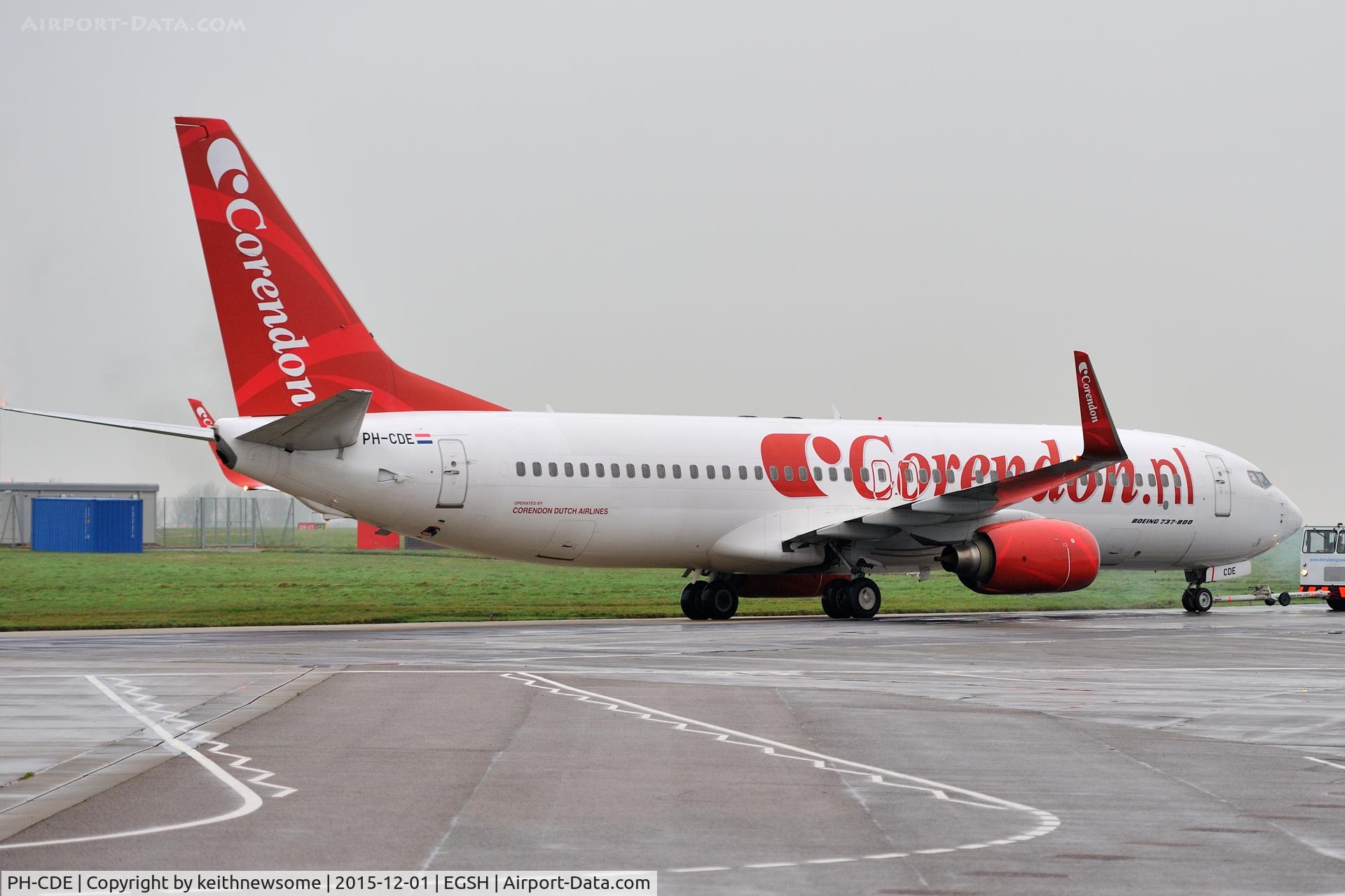 PH-CDE, 2008 Boeing 737-86Q C/N 35795, Arriving for paint work.