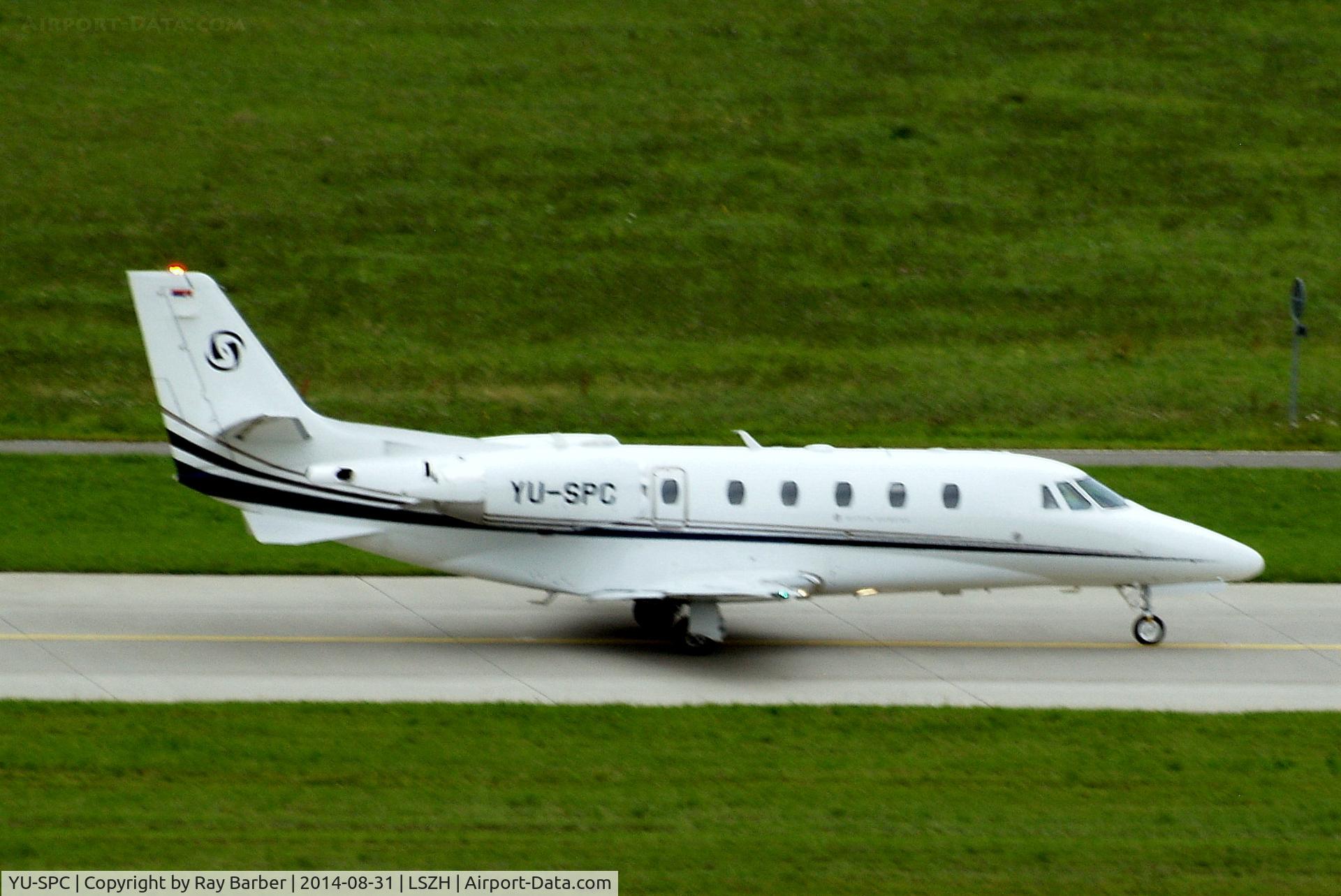 YU-SPC, 2013 Cessna 560XL Citation XLS+ C/N 560-6136, Cessna Citation Excel S+ [560-6136] Zurich~HB 31/08/2014