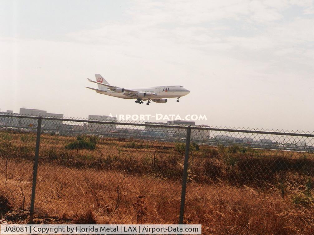 JA8081, Boeing 747-446 C/N 25064, Los Angeles 1999
