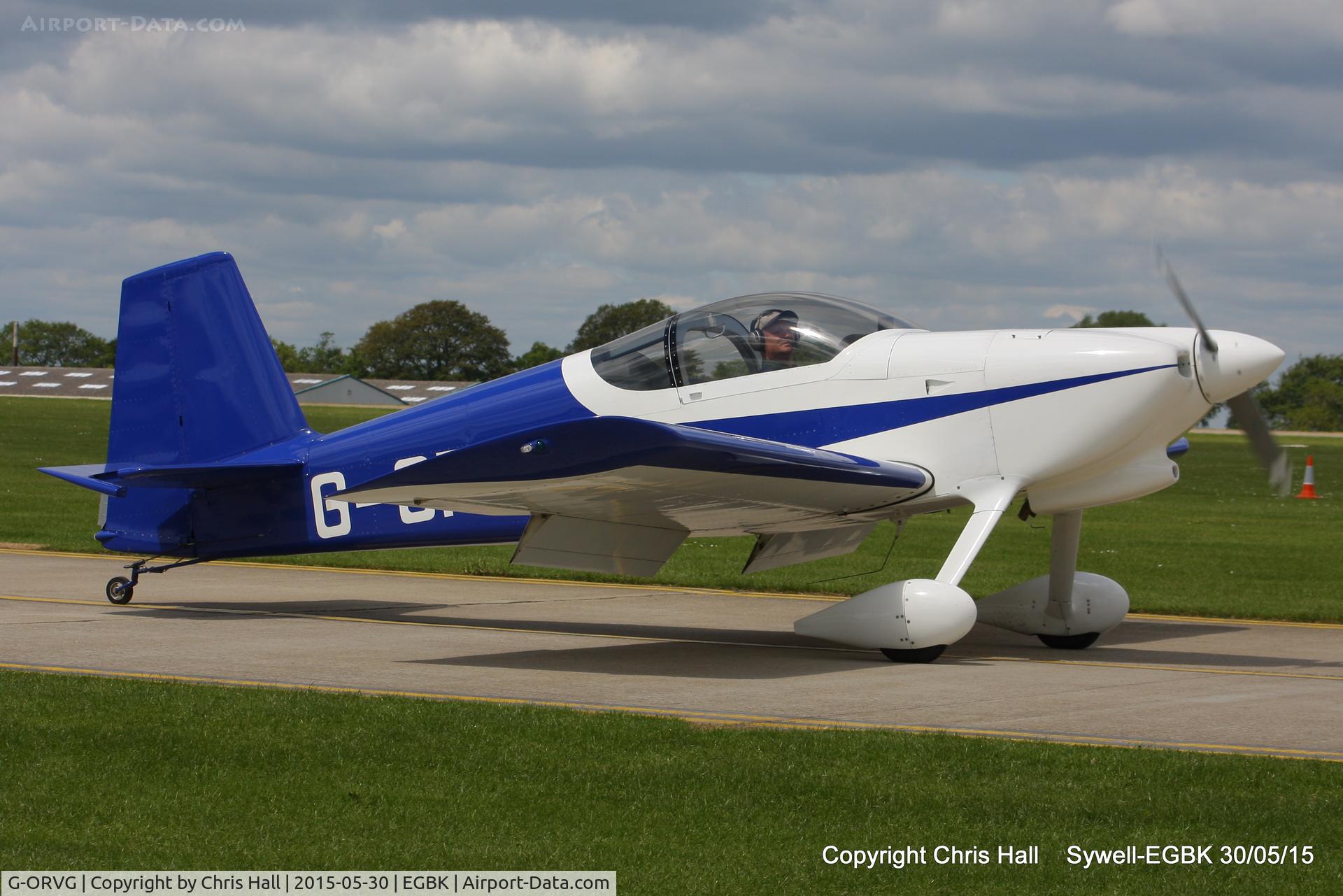 G-ORVG, 2001 Vans RV-6 C/N PFA 181A-13509, at Aeroexpo 2015