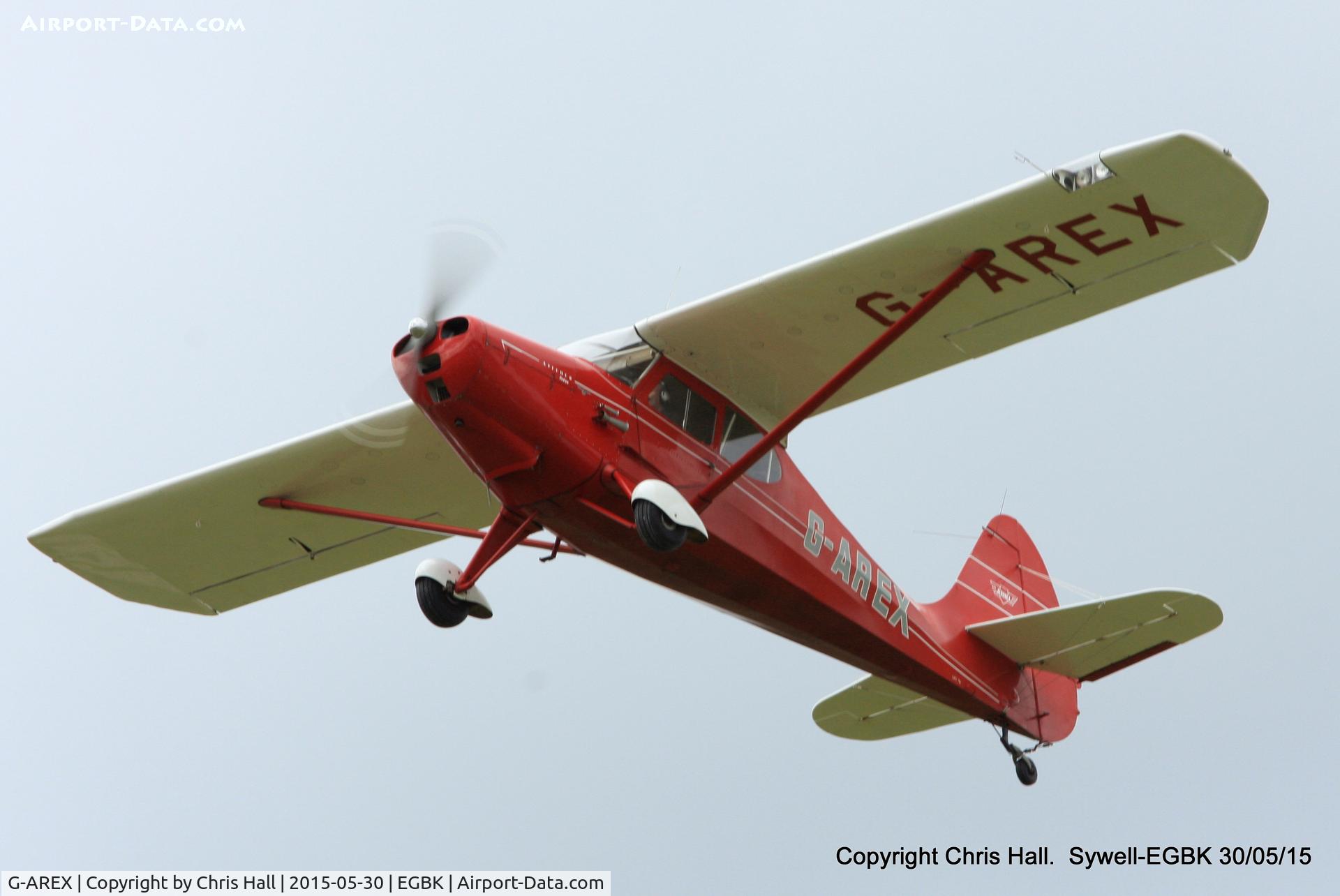 G-AREX, 1948 Aeronca 15AC Sedan C/N 15AC-61, at Aeroexpo 2015