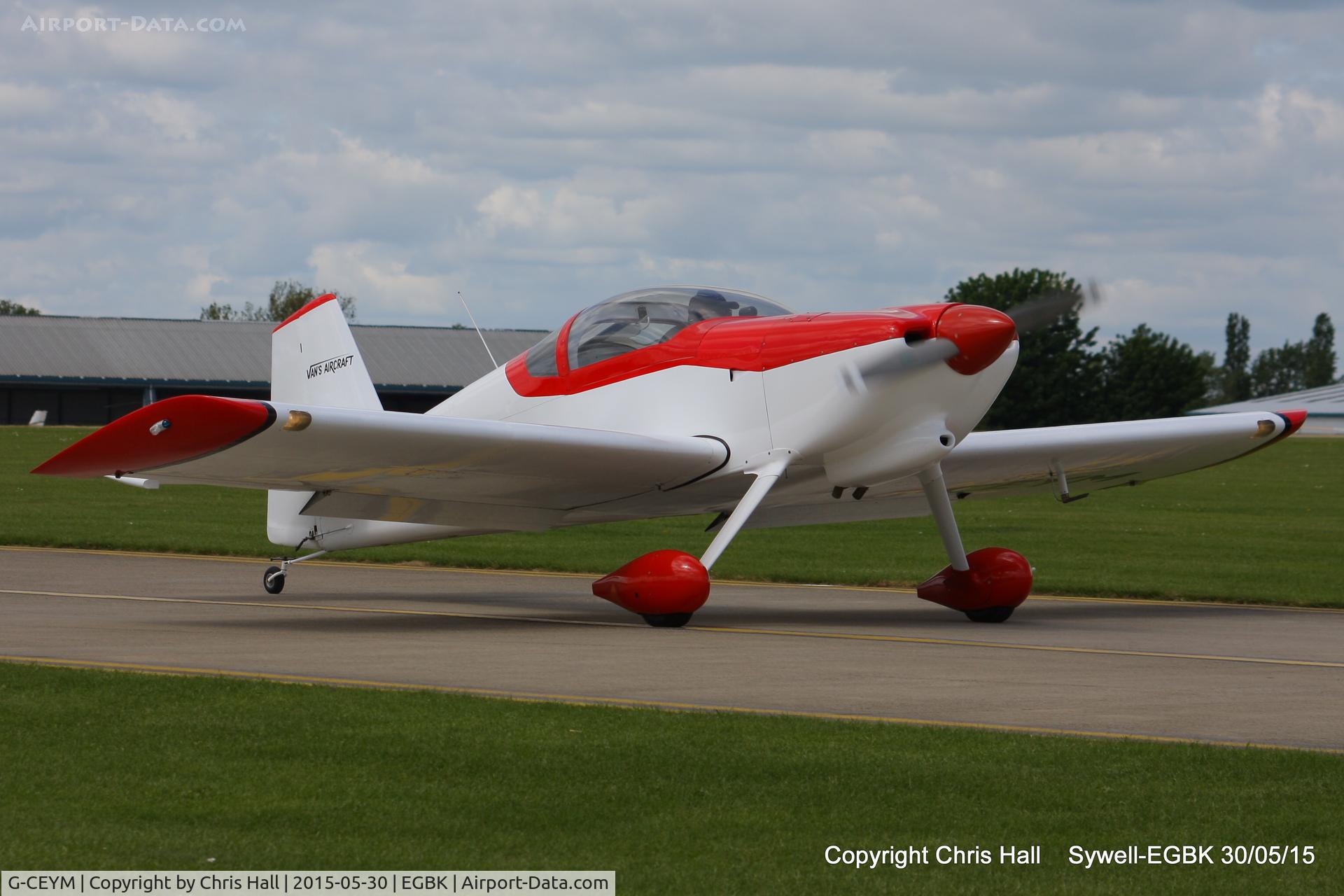 G-CEYM, 2007 Vans RV-6 C/N PFA 181A-14595, at Aeroexpo 2015