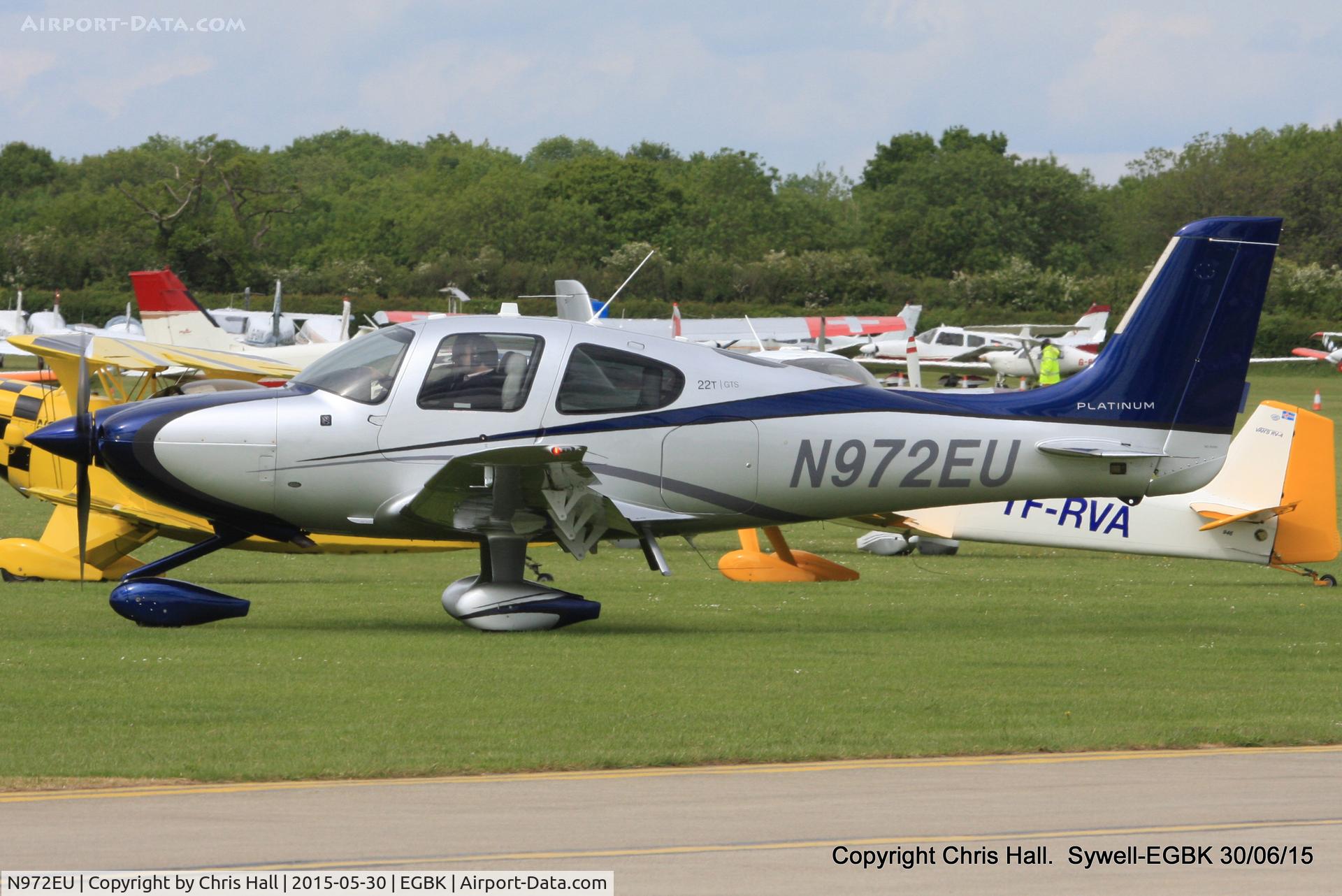 N972EU, 2015 Cirrus SR22T C/N 0972, at Aeroexpo 2015