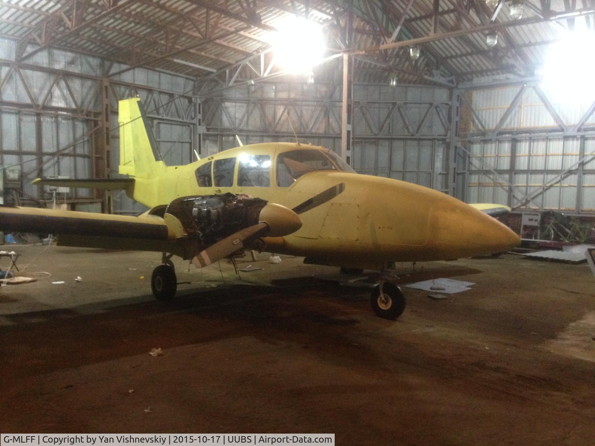 G-MLFF, 1973 Piper PA-23-250 Aztec E C/N 27-7305194, after installing engine