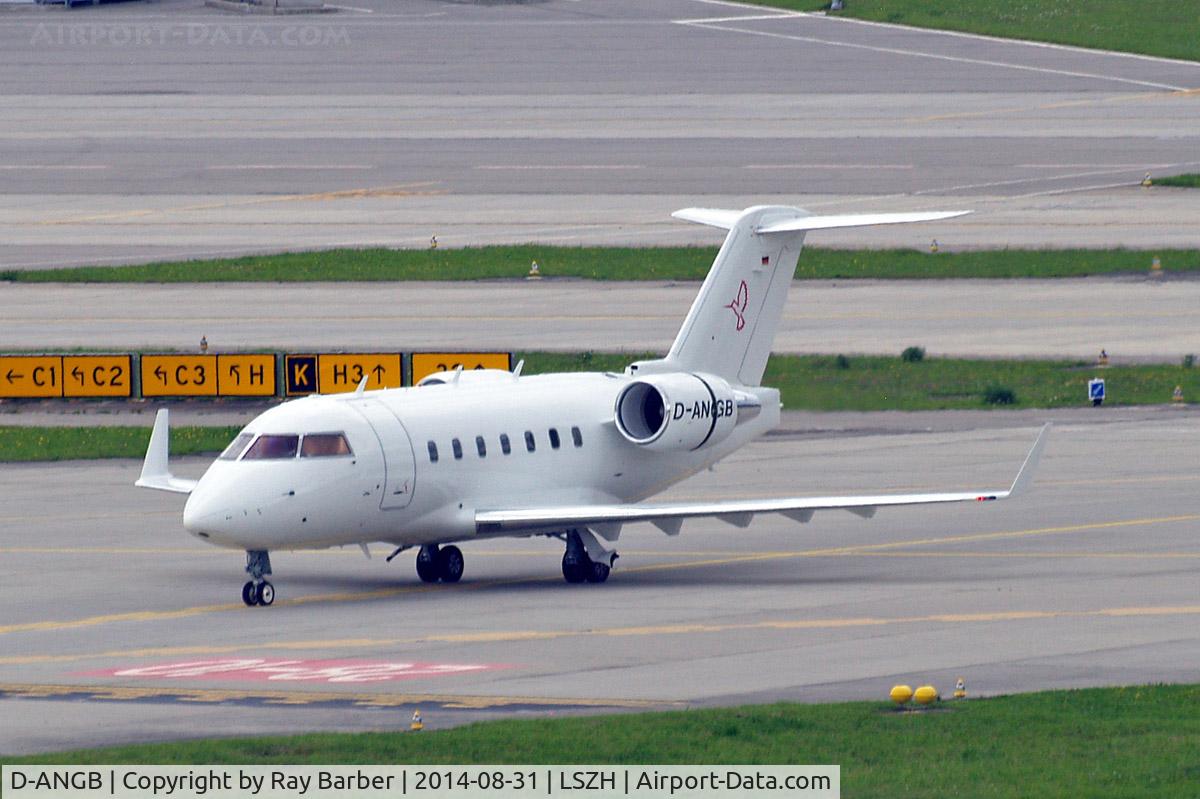 D-ANGB, 2002 Bombardier Challenger 604 (CL-600-2B16) C/N 5541, Canadair CL.604 Challenger [5541] (MHS Aviation) Zurich~HB 31/08/2014