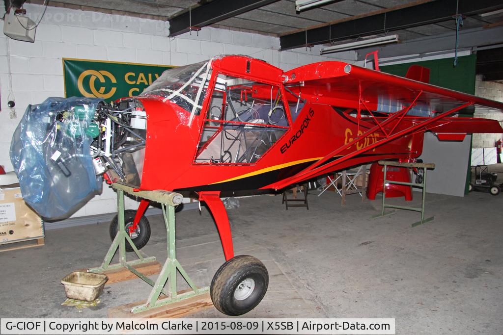 G-CIOF, 2015 Eurofox 912(IS) C/N LAA 376-15329, Eurofox 912(IS). New glider tug at the Yorkshire Gliding Club, Sutton Bank, North Yorkshire. August 9th 2015.