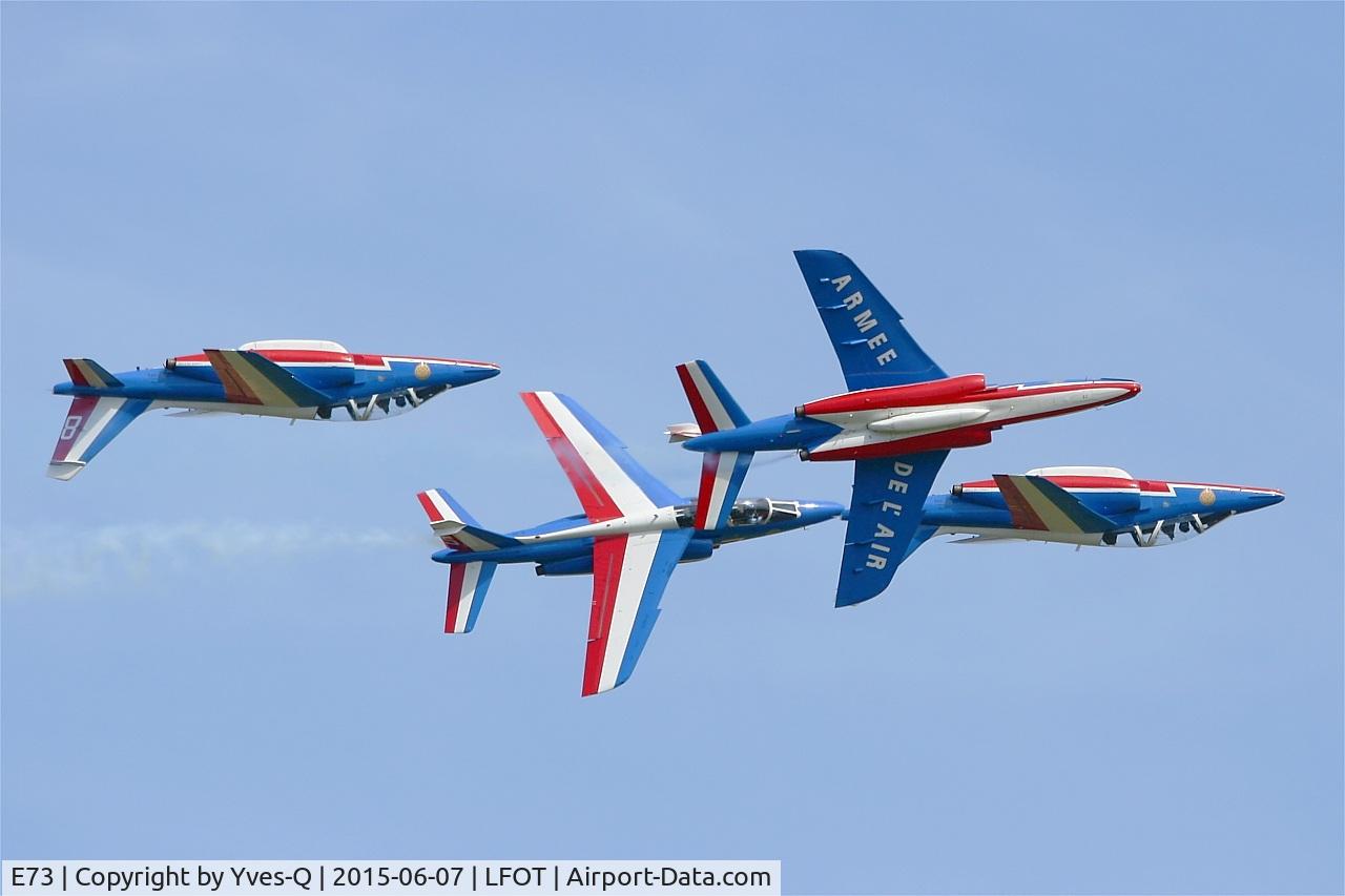 E73, Dassault-Dornier Alpha Jet E C/N E73, Dassault-Dornier Alpha Jet E (F-TENE), Athos 06 of Patrouille de France 2015, Tours-St Symphorien Air Base 705 (LFOT-TUF) Open day 2015