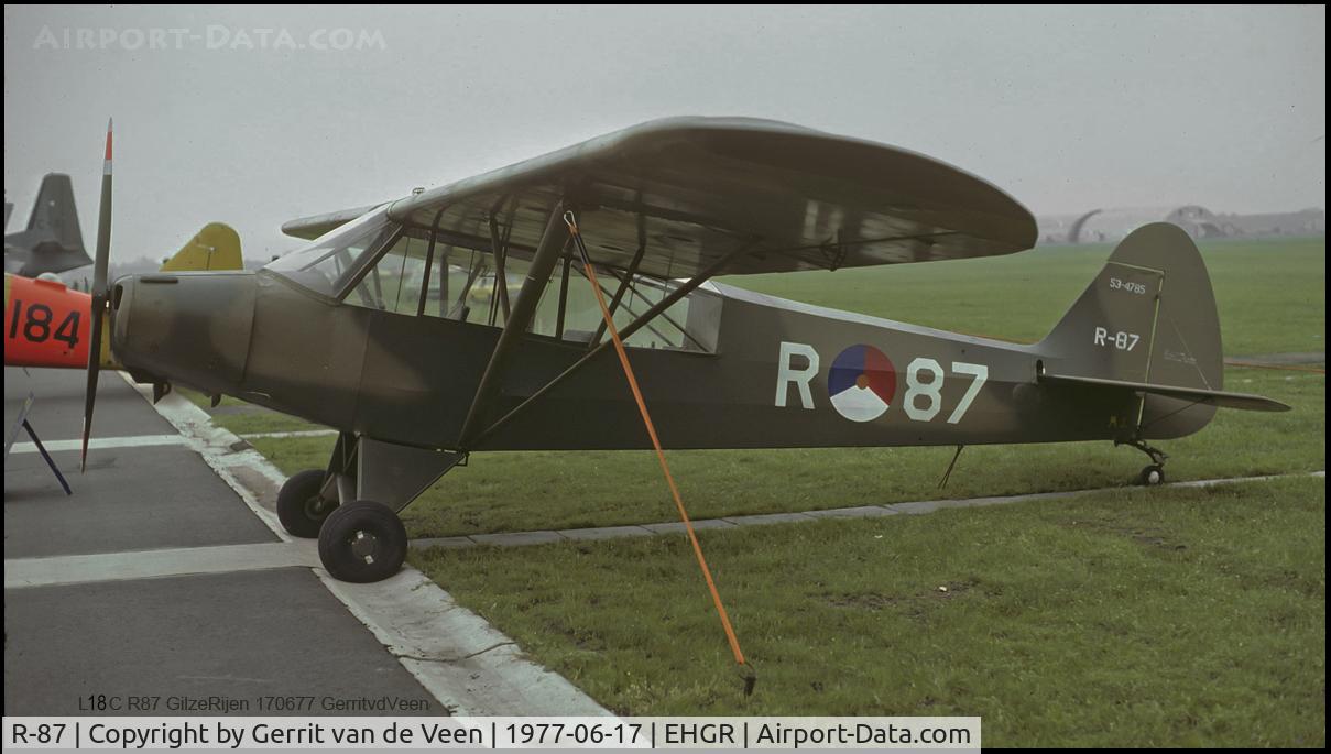 R-87, 1953 Piper L-18C Super Cub C/N 18-3185, Seen at the Open Day at Gilze-Rijen (EHGR)