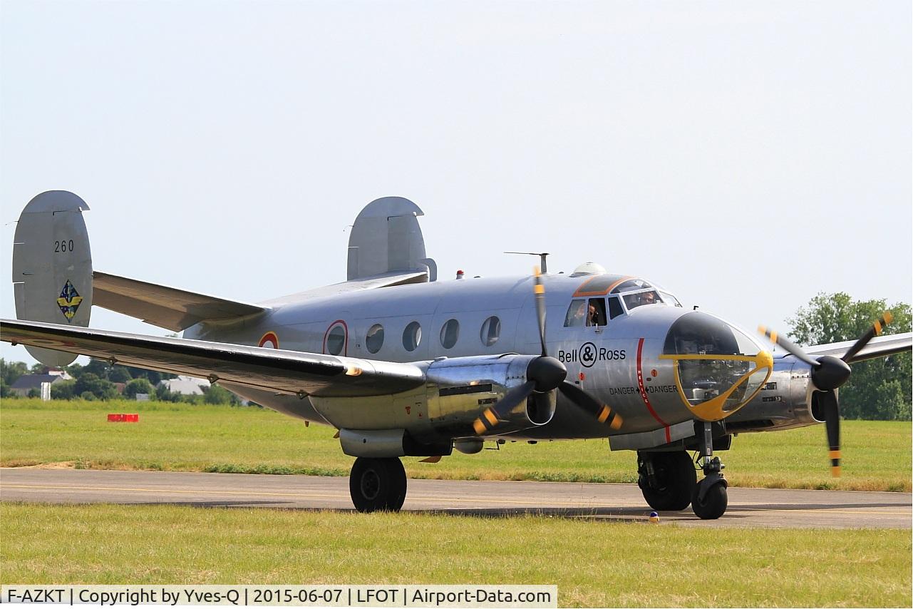 F-AZKT, 1954 Dassault MD-311 Flamant C/N 260, Dassault MD-311 Flamant, Taxiing to parking area, Tours-St Symphorien Air Base 705 (LFOT-TUF) Open day 2015