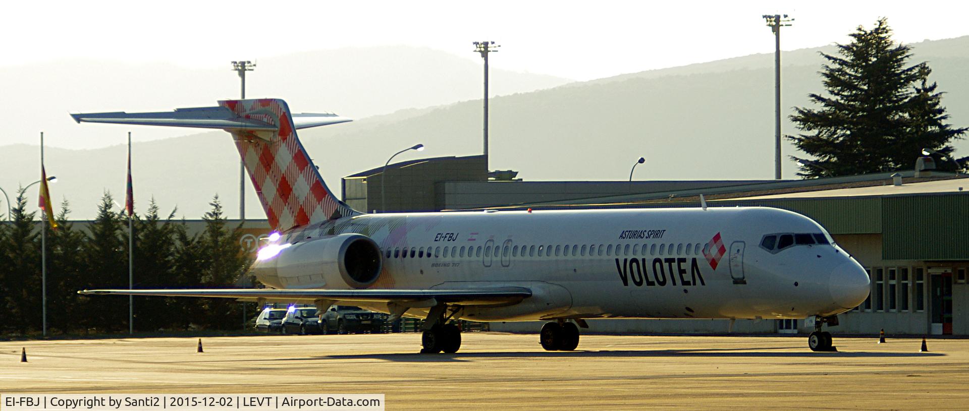 EI-FBJ, 2003 Boeing 717-200 C/N 55177, Parked in the passenger apron.