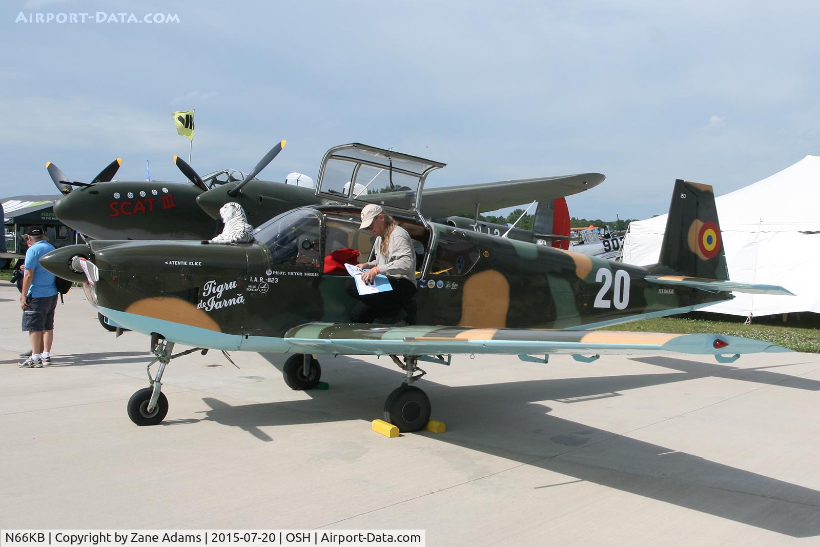 N66KB, 1976 IAR IAR-823 C/N 22, 2015 EAA AirVenture - Oshkosh, Wisconsin