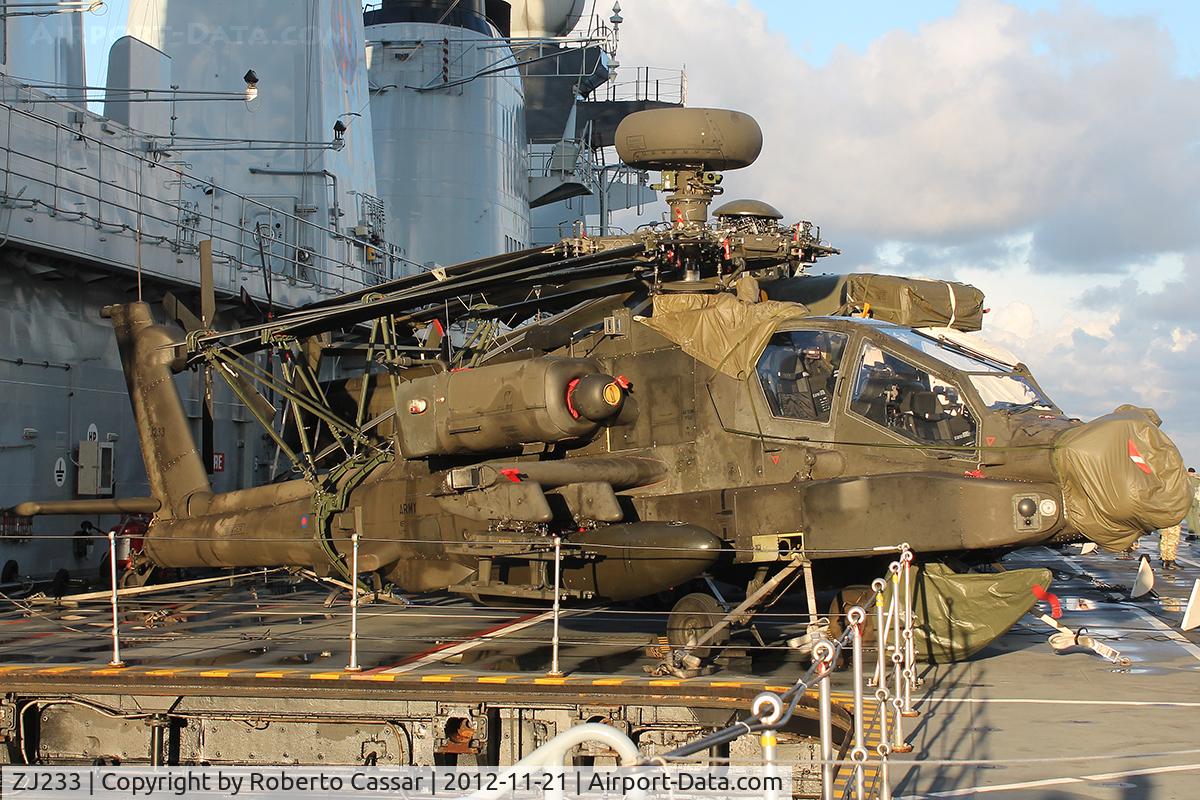 ZJ233, 2004 Westland Apache AH.1 C/N WAH.67, HMS Illustrious