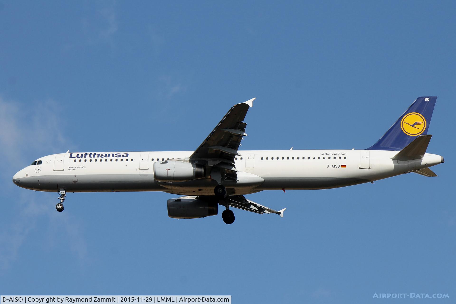 D-AISO, 2008 Airbus A321-231 C/N 3625, A321 D-AISO Lufthansa