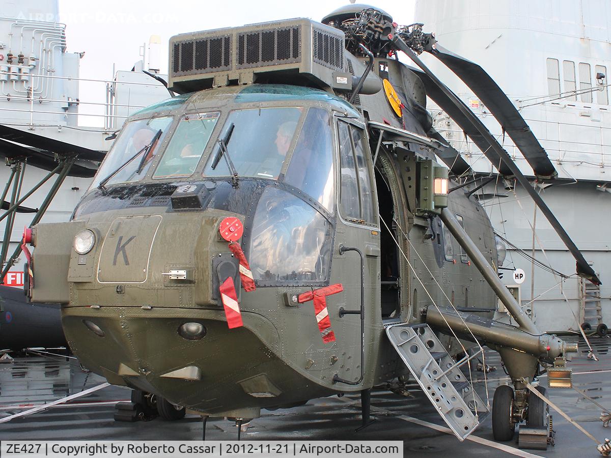ZE427, 1985 Westland Sea King HC.4 C/N WA954, HMS Illustrious