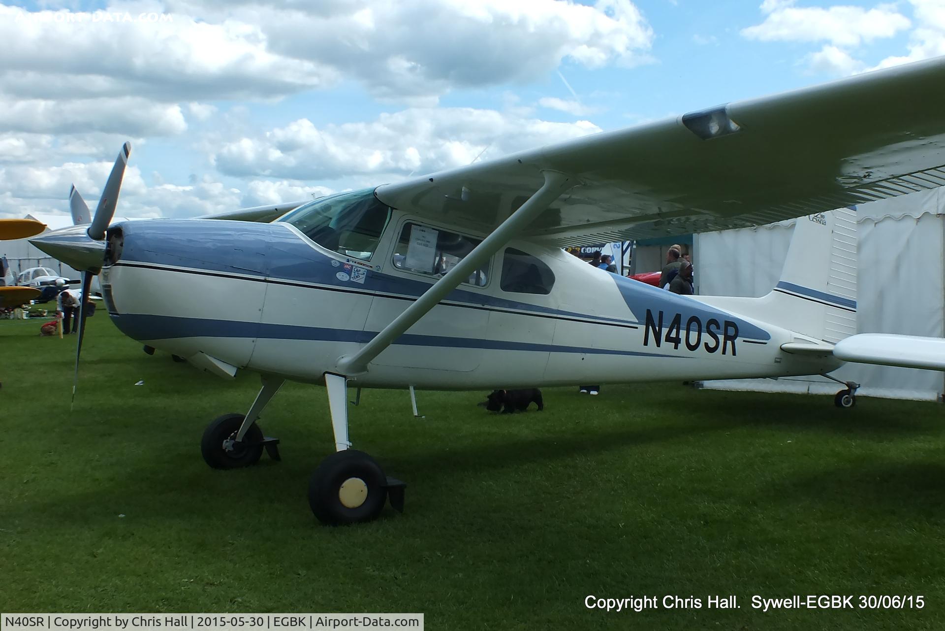 N40SR, 1962 Cessna 180E C/N 18051093, at Aeroexpo 2015