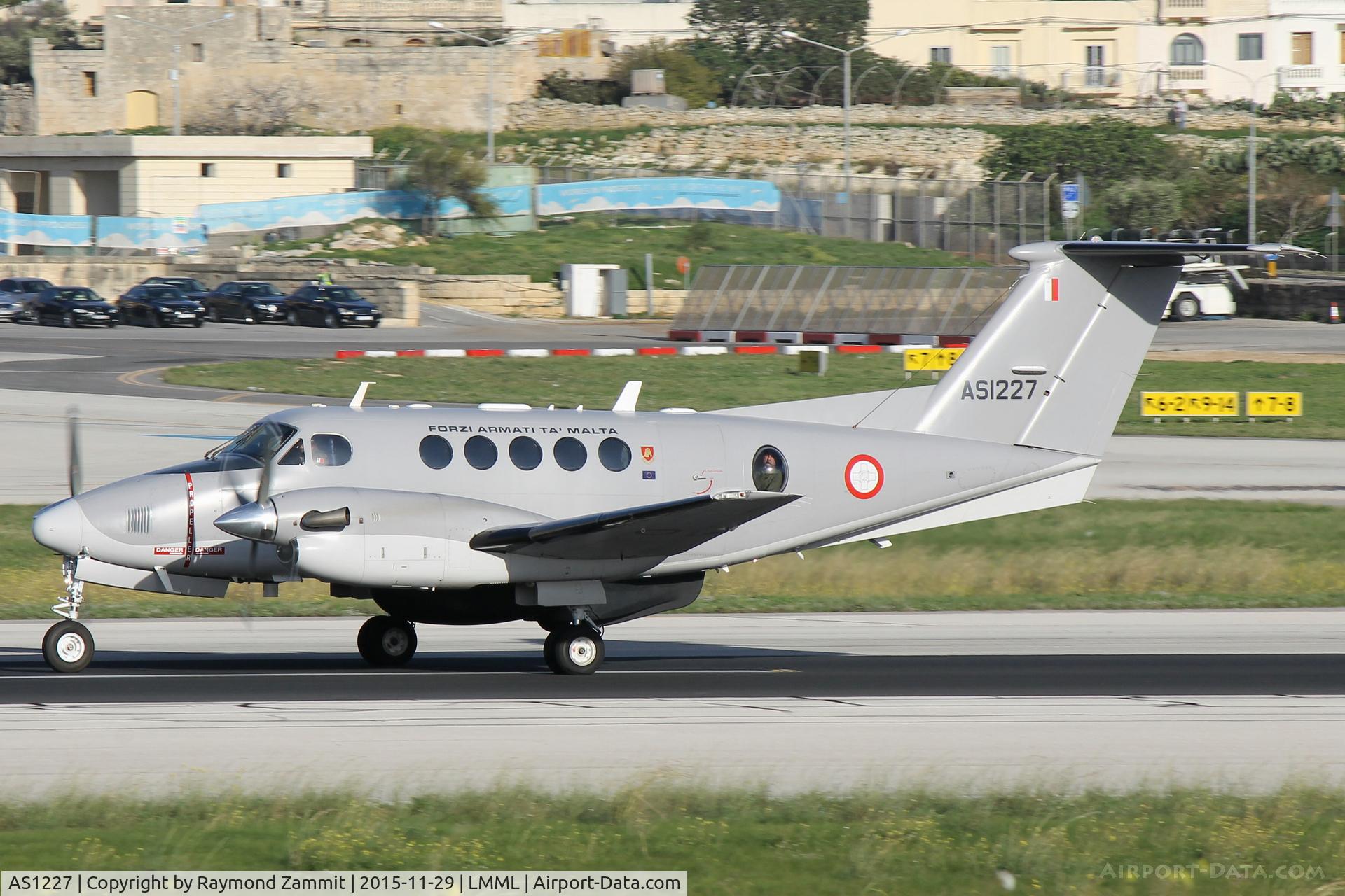 AS1227, 2010 Hawker Beechcraft B200 King Air C/N BB-2018, Beechcraft B200 Kingair As1227 Armed Forces of Malta