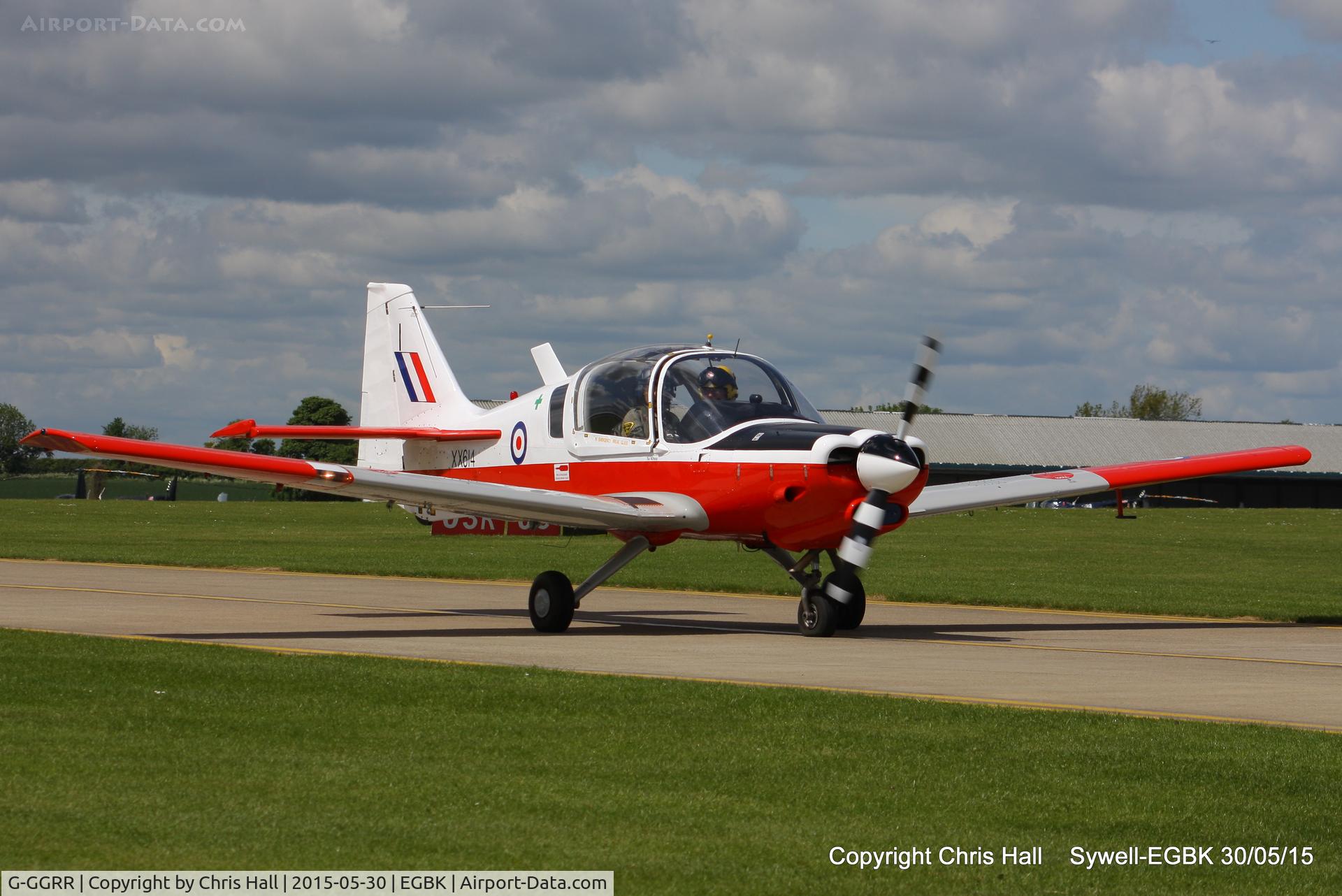 G-GGRR, 1974 Scottish Aviation Bulldog T.1 C/N BH120/272, at Aeroexpo 2015